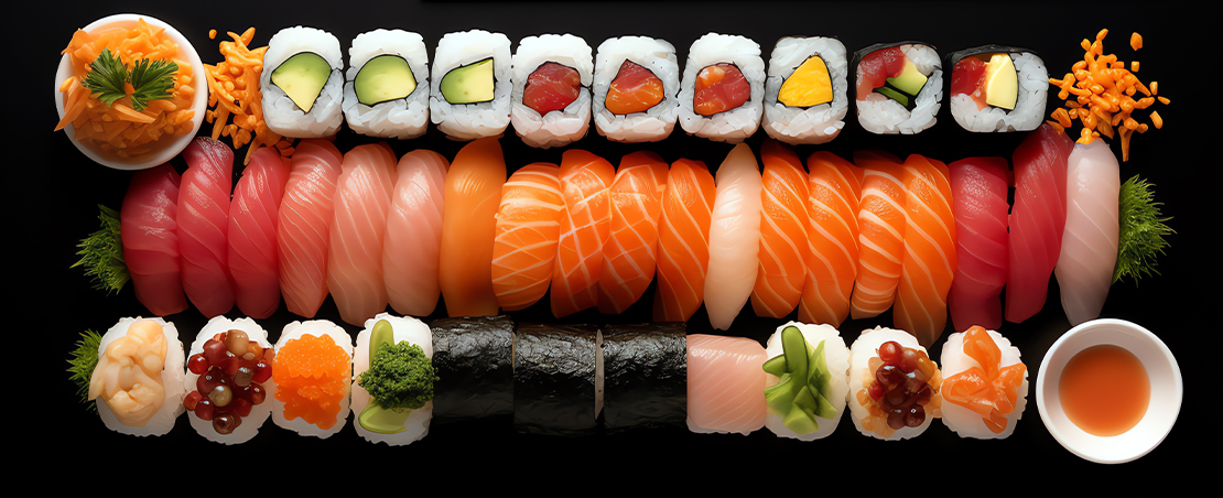 sushi nigiri de gamba