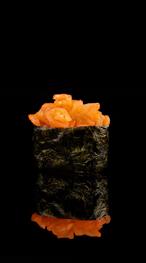 sushi japonés de pulpo bebé