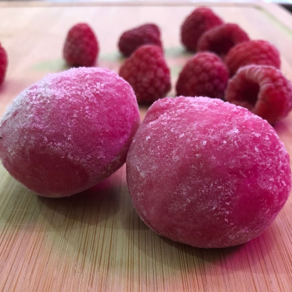 mochi de frutos rojos x2