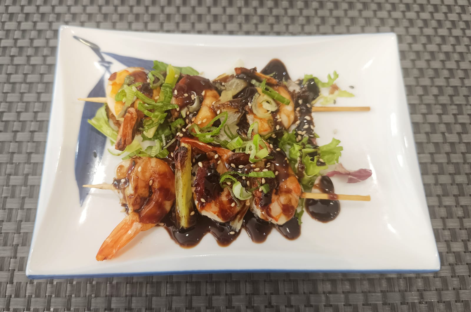Yakitori de gamba x2