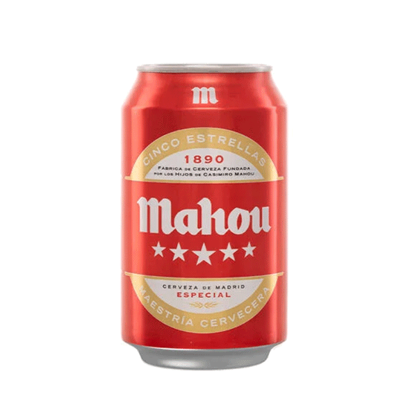 Mahou 5 estrella lata 330ml (solo para llevar)