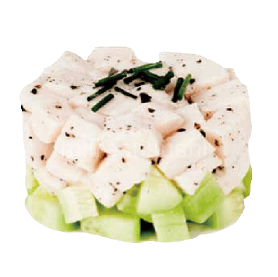 Tartar de pez mixto con aguacate