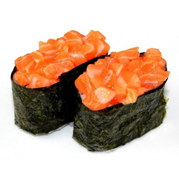 Gunkan de salmón x2