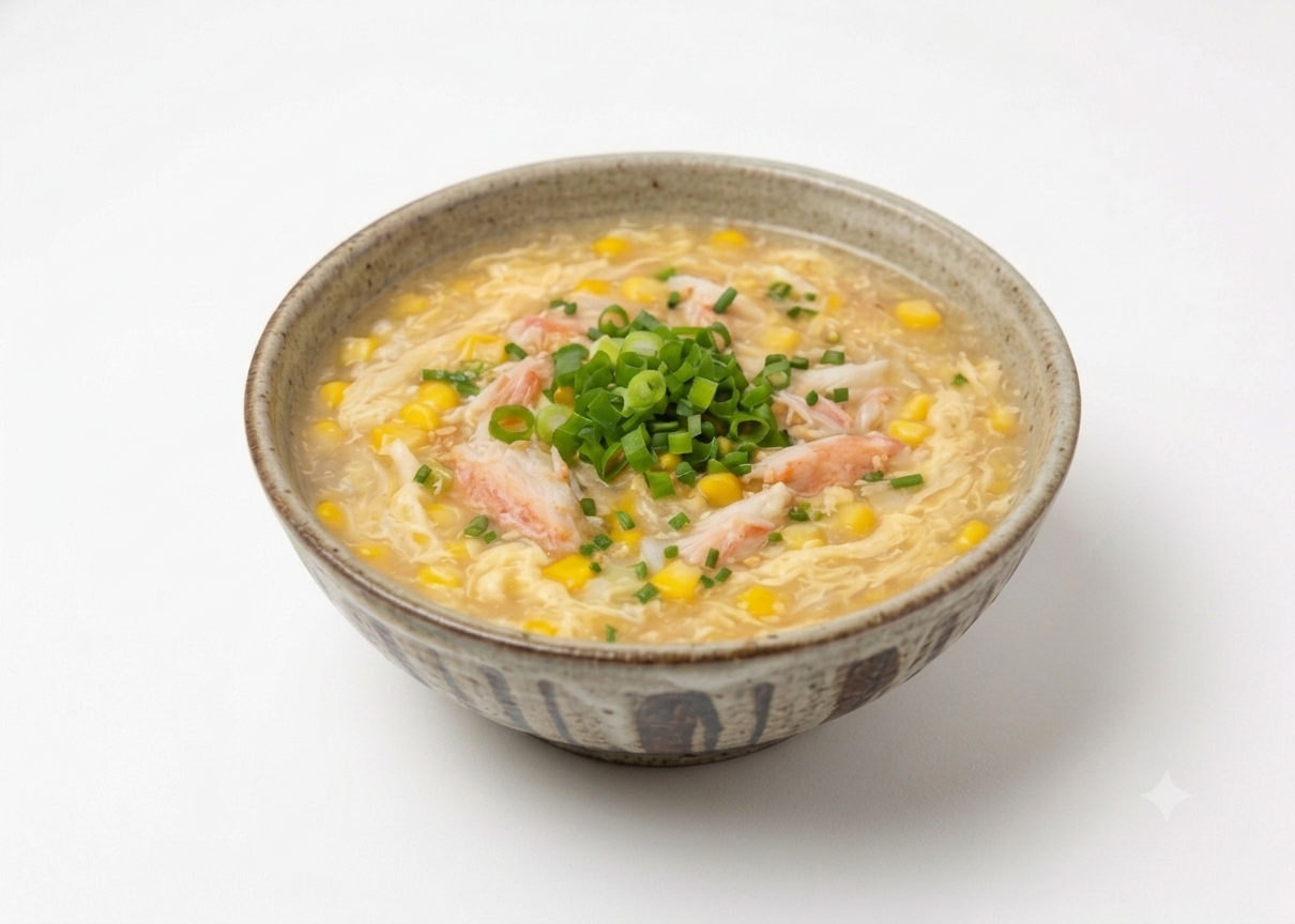 SOPA  MAIZ Y CANGREJO