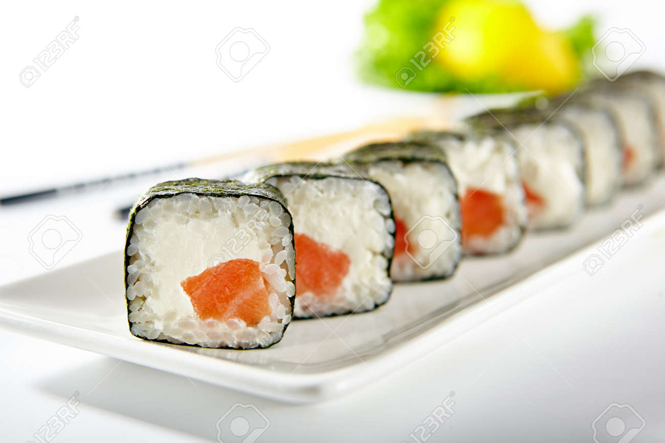 Hosomaki Philadelphia salmón x8